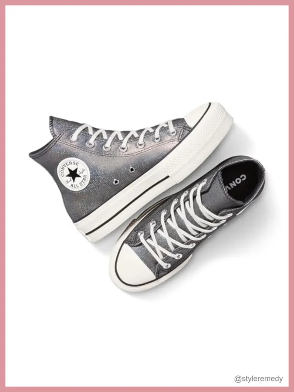 Women's Chuck Taylor All Star Lift Platform Sparkle High Top Sneaker